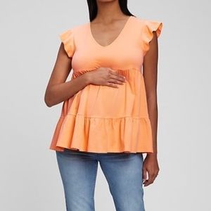 GAP Orange Short Sleeve Top